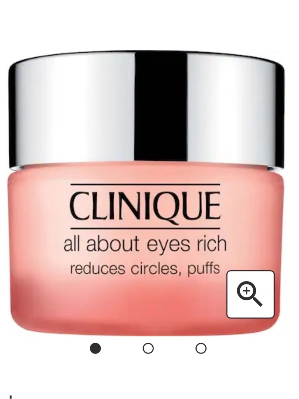 Clinique All About Eyes Rich Eye Cream — Reduces circles , puffs